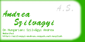 andrea szilvagyi business card
